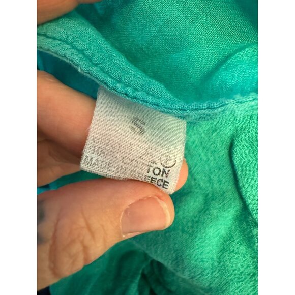 Made in Greece sleeveless handkerchief style lightweight sleeveless top size S - Picture 4 of 4